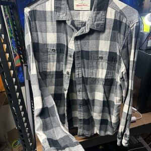 Urban Outfitters Gray and Black Flannel